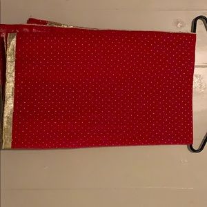 Red Chiffon Light Weight Sari
